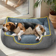 MellowMates orthopedic bed 36in grey side view for large dogs