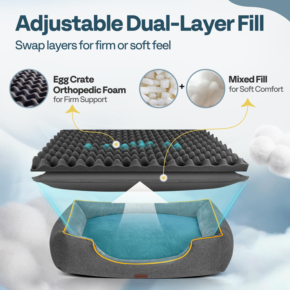 MellowMates bed interchangeable foam for firm or soft support