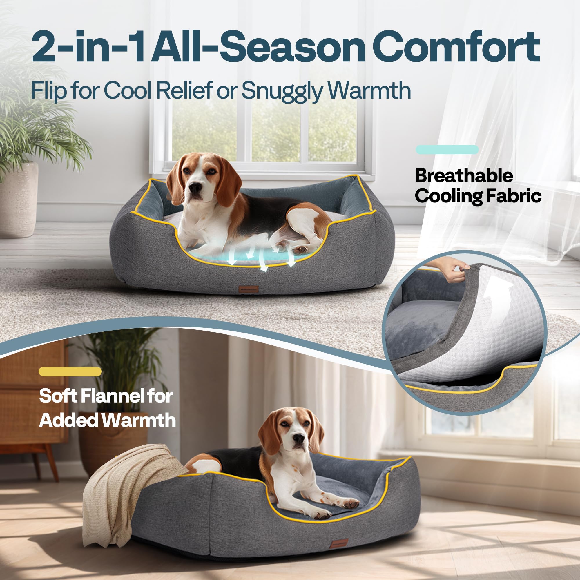 MellowMates bed low-entry design eases senior dog access