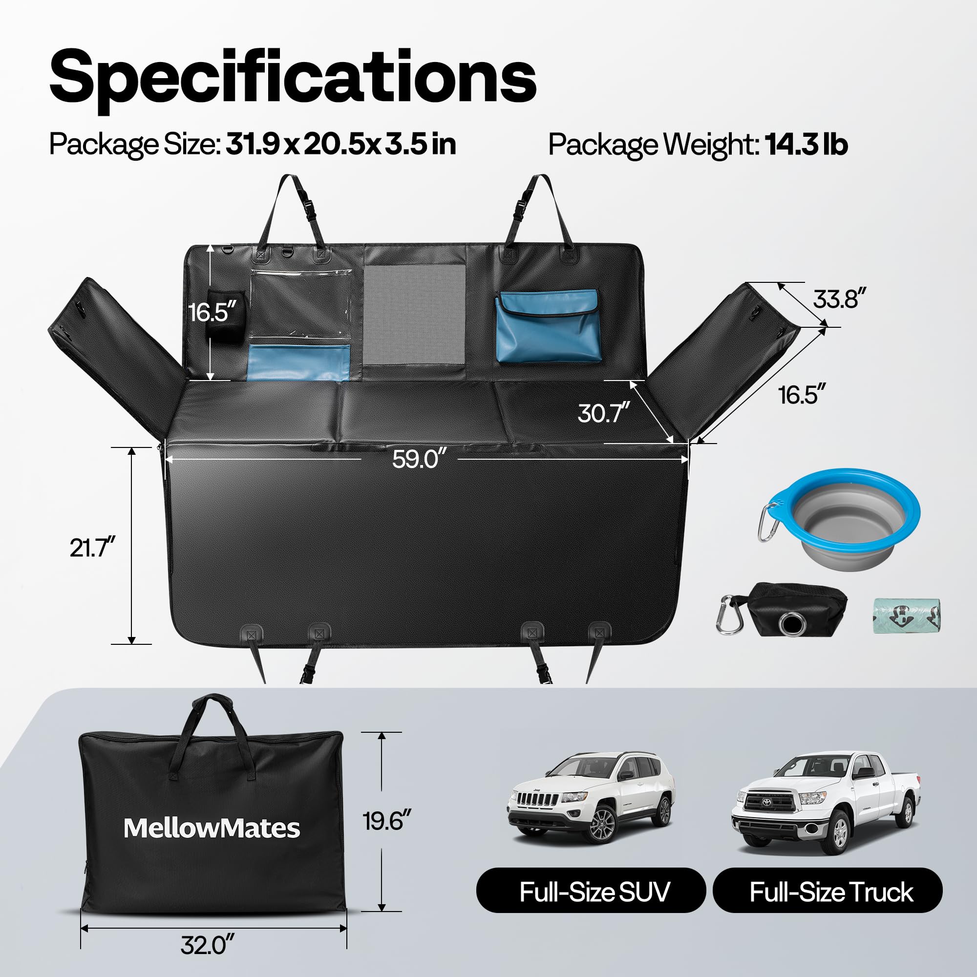 MellowMates waste-bag-dispenser product shot: quick cleanups on trips