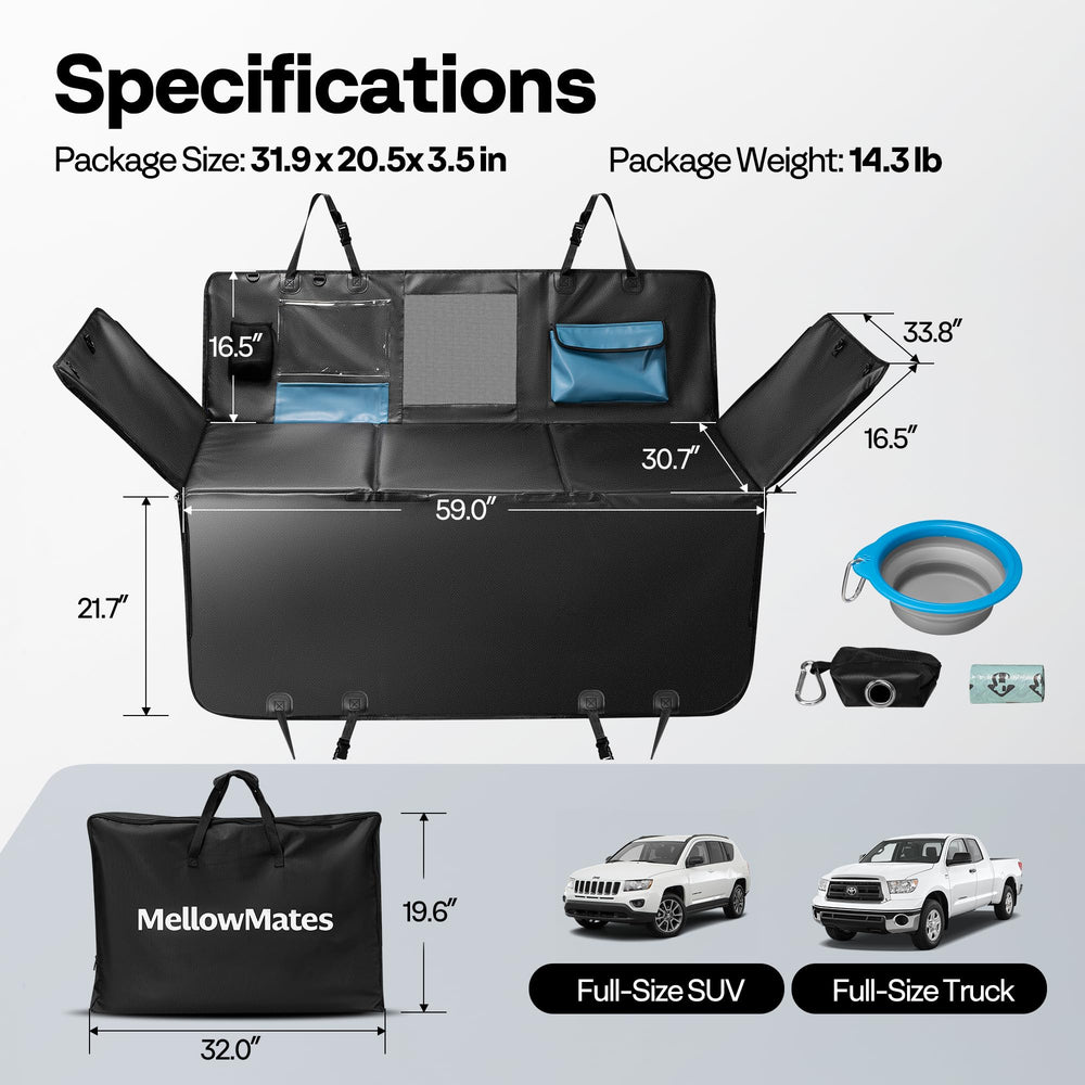 MellowMates waste-bag-dispenser product shot: quick cleanups on trips
