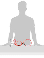 Mendota Slip Leash Red brass hardware highlights durability for daily use.