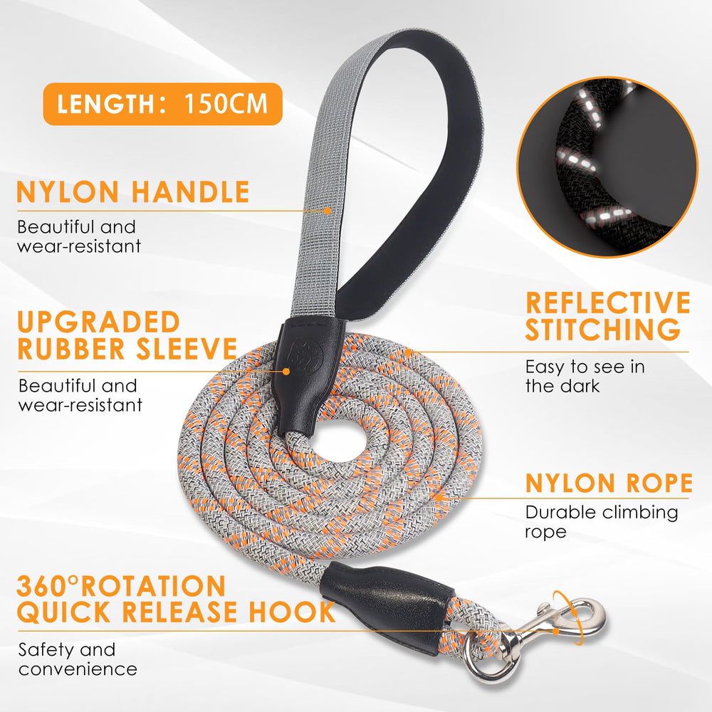 Mengbei Tribe no-pull saddle-style harness demonstrated for control.
