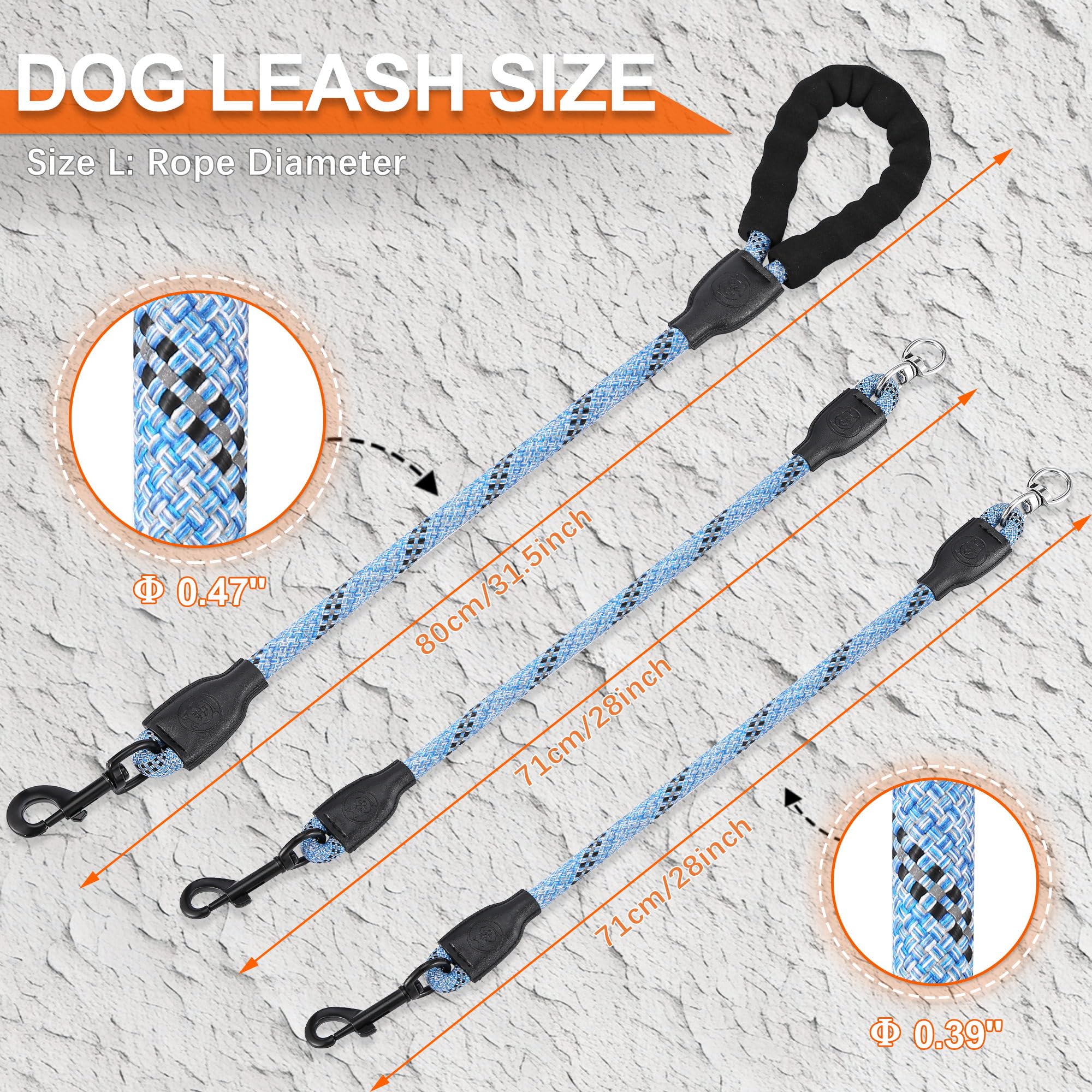Mengbei tribe two dog training leash supports controlled, hands-free management