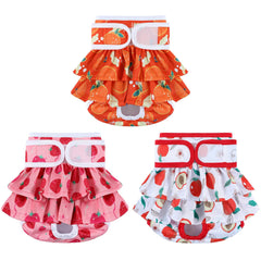 Mengelina reusable dog diapers XS front view with secure hook-and-loop
