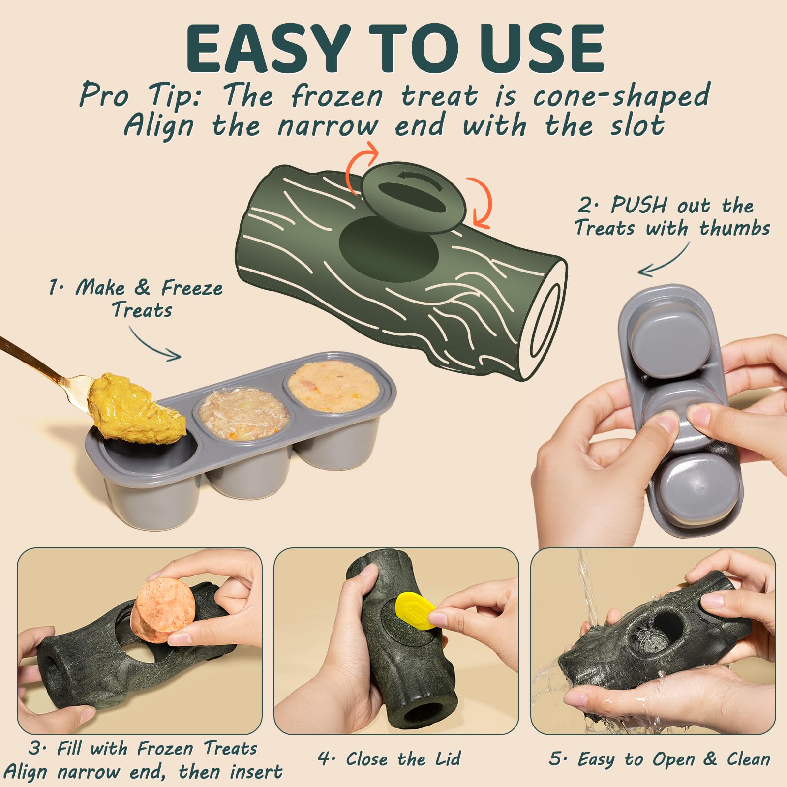 Mengjingo base twist system demonstrated for quick-fill and mess-free setup.