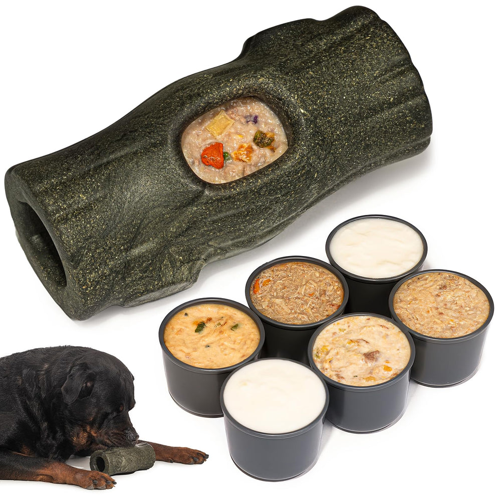 MENGJINGO interactive toy for aggressive chewers boosts engagement with treat dispensing action.