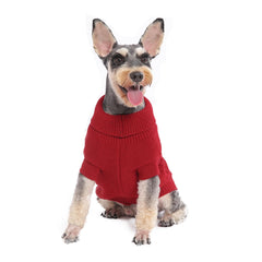 MengMengDa dog pullover Christmas sweater front view shows a cozy fit for small dogs.