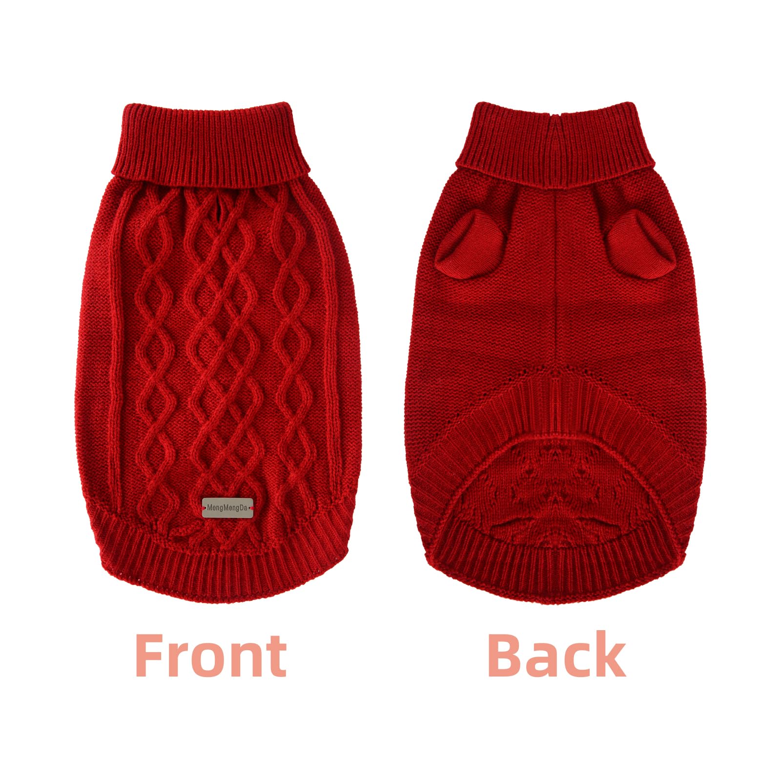 MengMengDa sweater side view highlights relaxed silhouette for easy wearing.