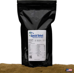 Menhaden Fish Meal bag front highlights pure protein source for animal feed.