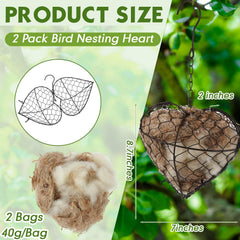 Menkxi nesting materials bags closeup show plush jute silk cotton fibers