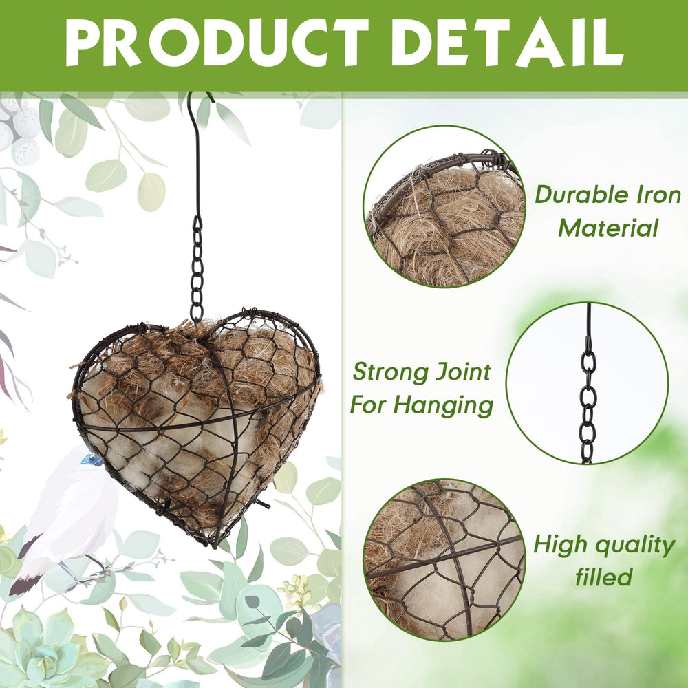 Menkxi outdoor bird house hanging hook for secure garden installation