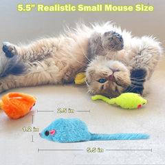 MeoHui realistic small mouse size fits for grabbing and tossing.