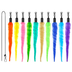 MeoHui wiggle worm attachments 10-pack for longer indoor play sessions.