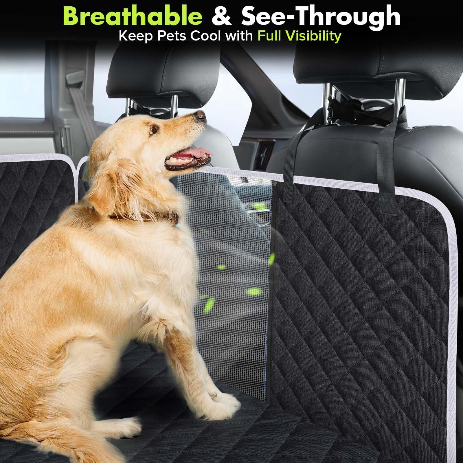 Meolsaek car seat cover waterproof TPU coating for easy wipe-clean.