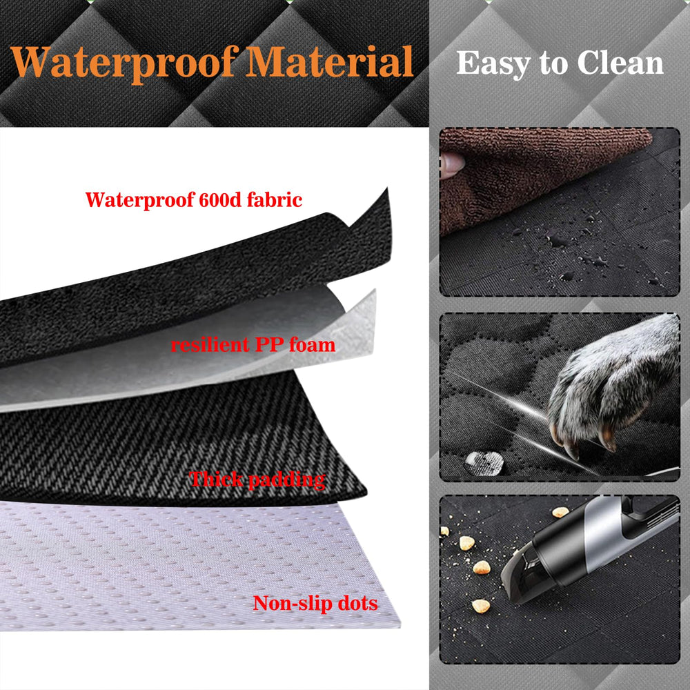 Meolsaek dog seat cover anti-slip dots keep cover in place during hectic rides.