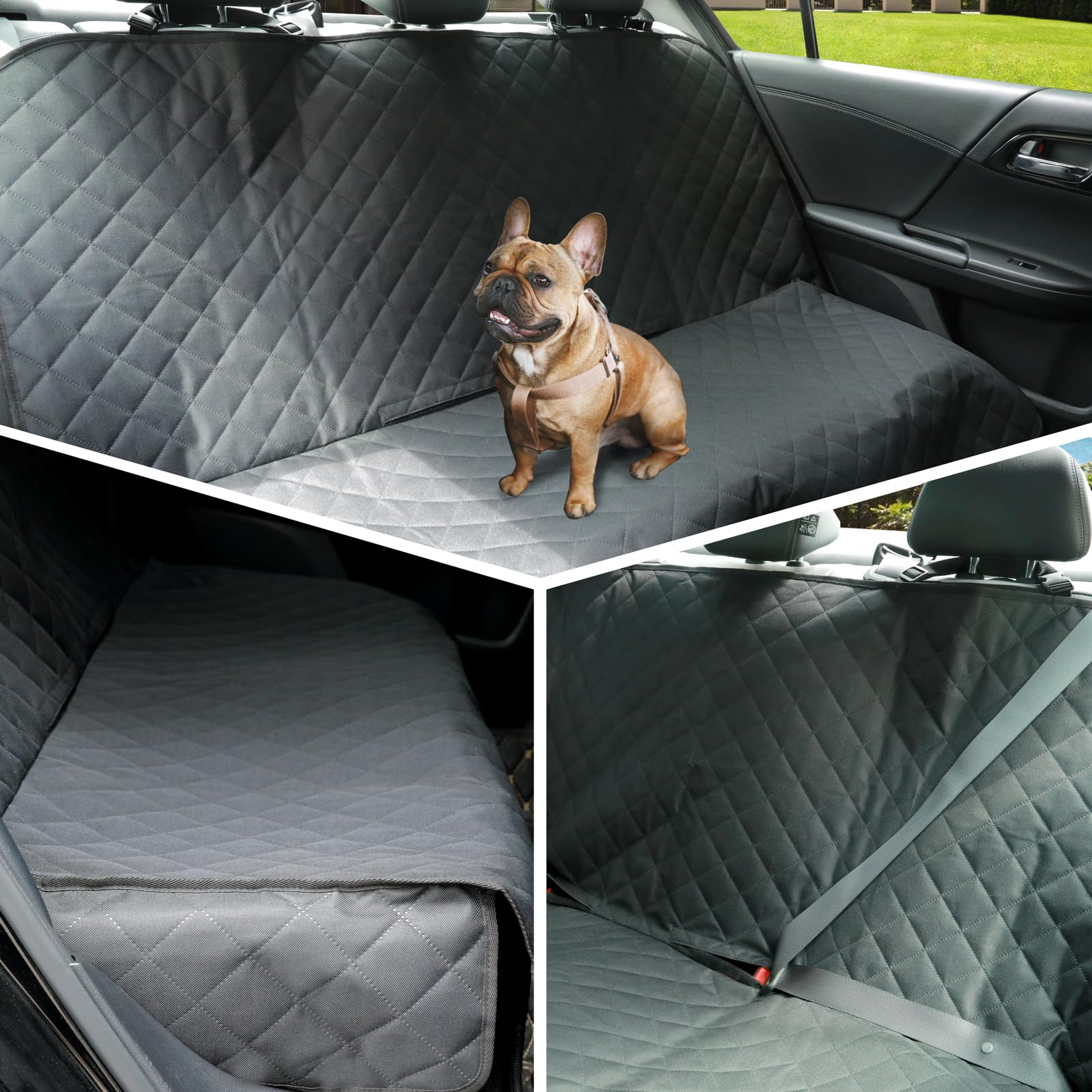 Meolsaek dog seat cover universal fit for most cars and infant seat compatibility.