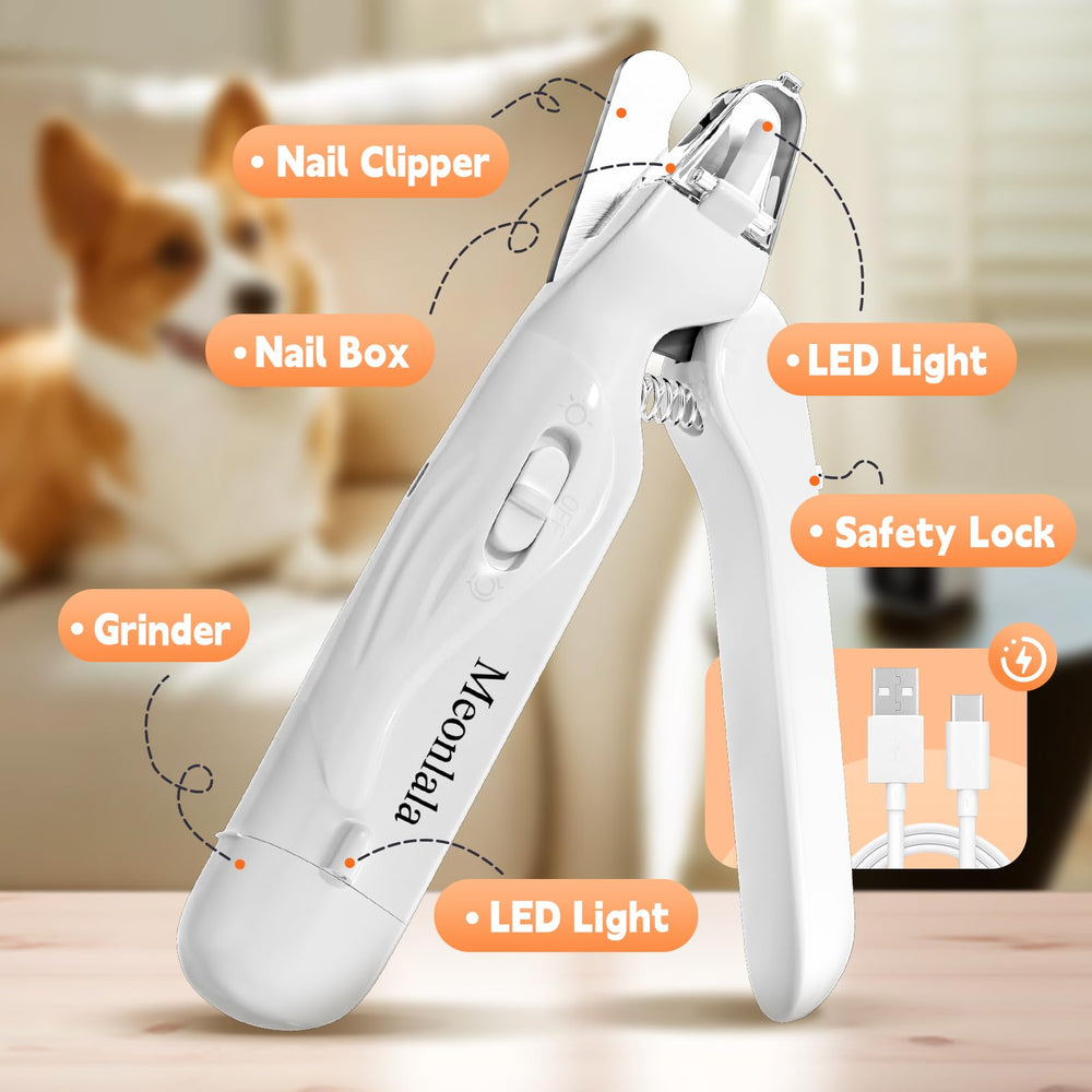 Meonlala quiet motor keeps dogs calm during nail grinding.