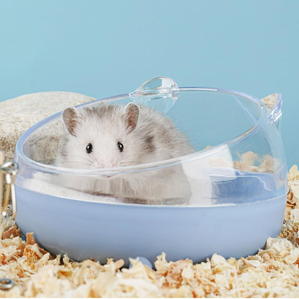 Meow&Woof hamster sand bath blue reinforced corners support multi-pet use