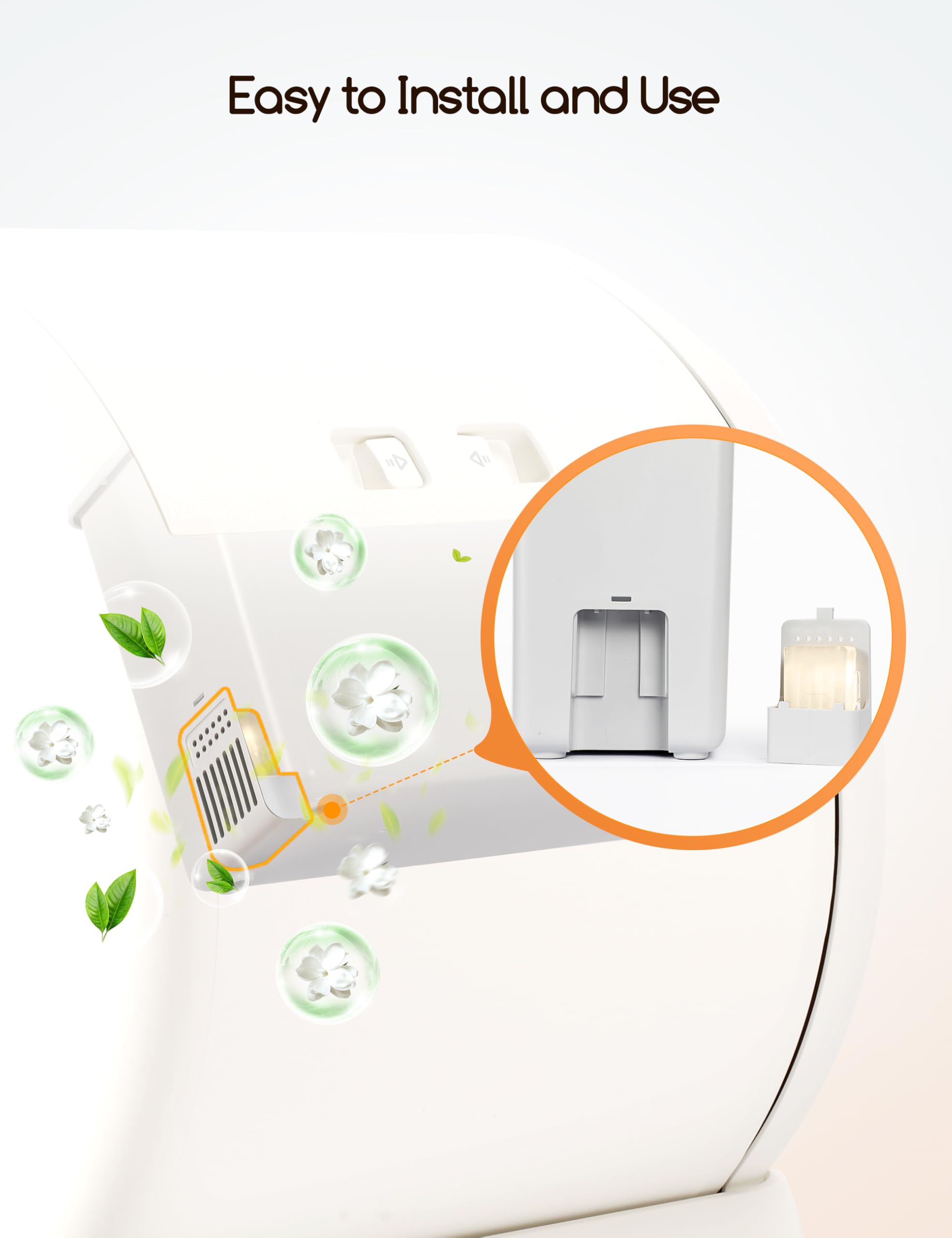 Meowant closeup fragrance bead demonstrates gentle, plant-based scent for pets.