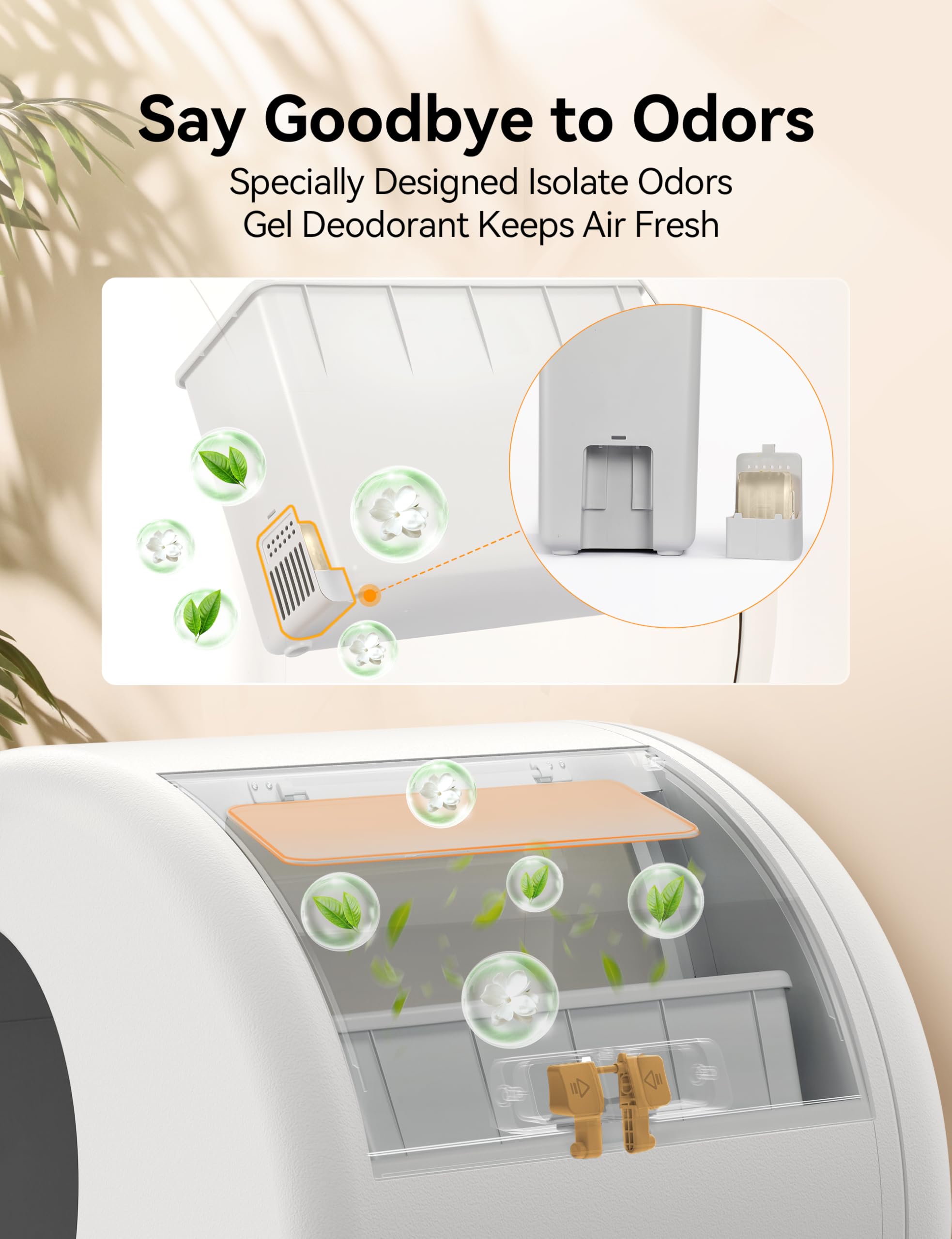 Meowant litter-box odor elimination installation shows simple, quick setup.