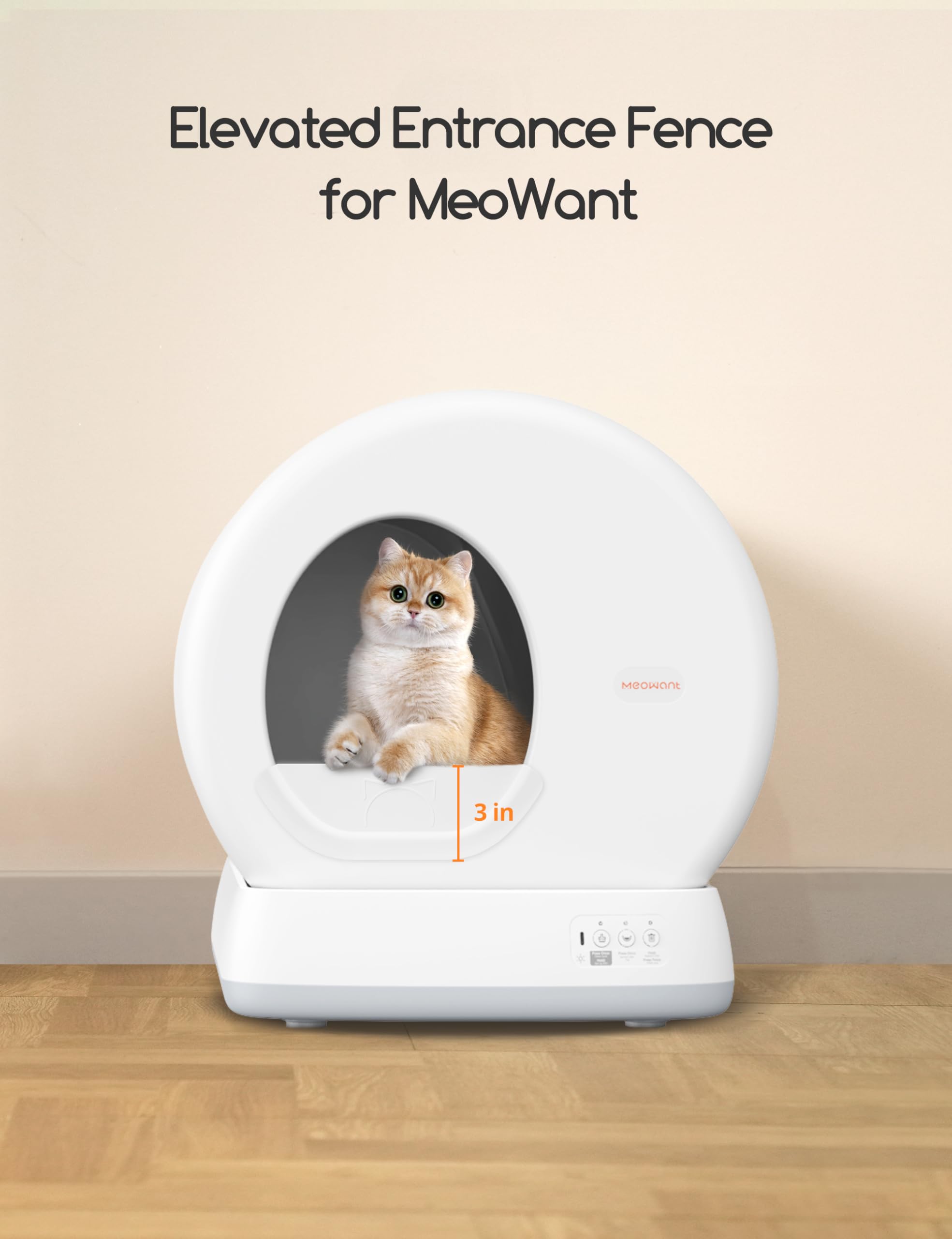 Meowant MW-SC01 splash-proof design prevents litter spray and floor mess