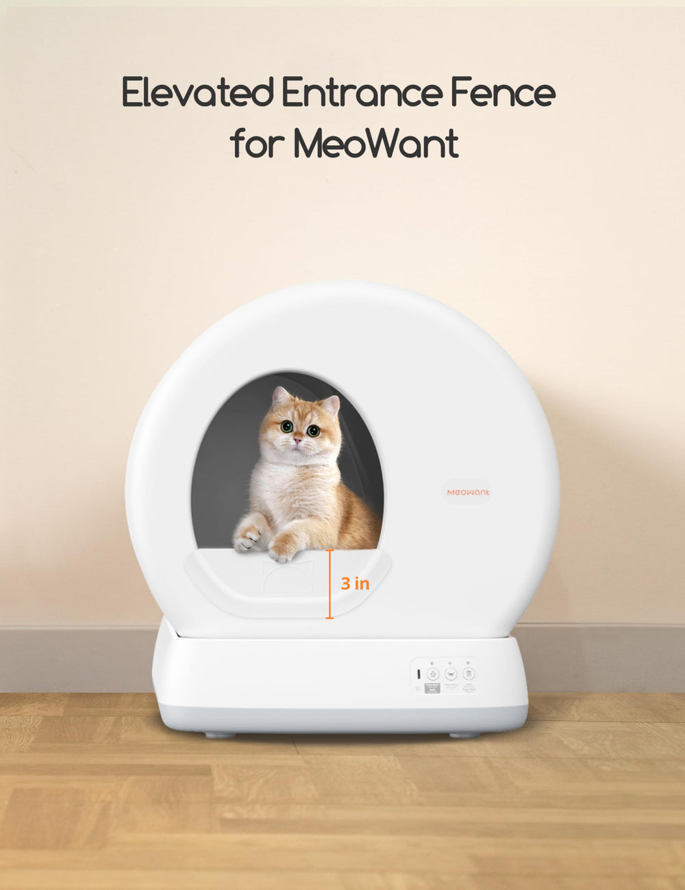 Meowant MW-SC01 splash-proof design prevents litter spray and floor mess