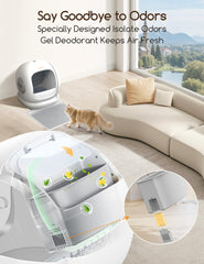 Meowant odor eliminator fragrance release demonstrates long-lasting scent coverage in your litter area.
