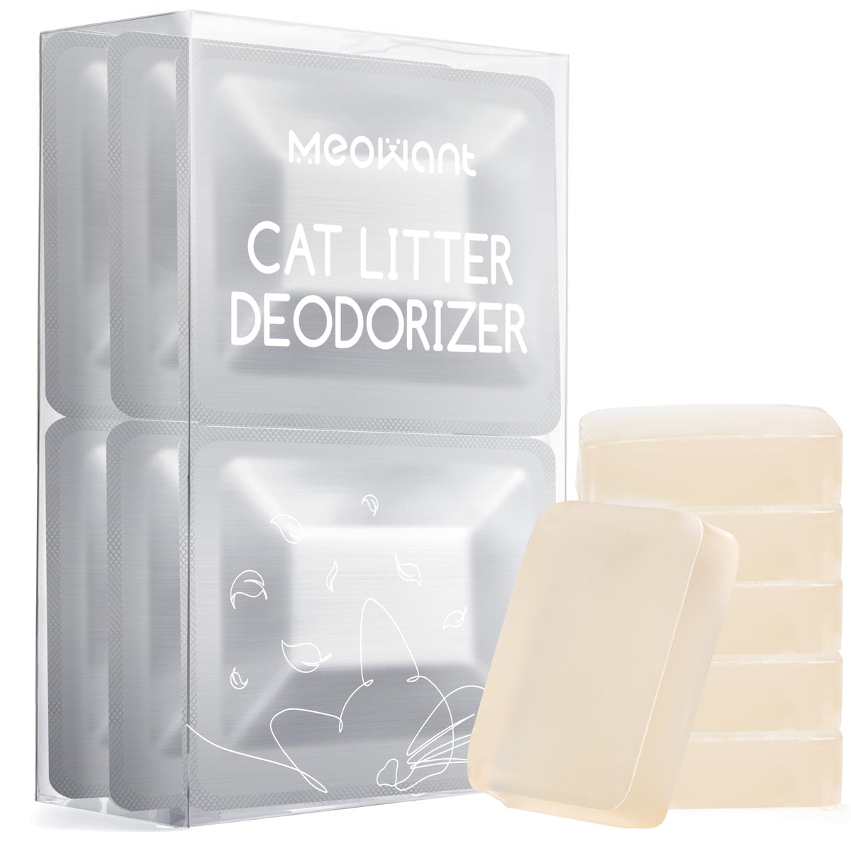 Meowant odor eliminator pack 1 demonstrates long-lasting deodorizing for MW-SC01 litter box.