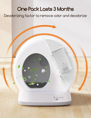 Meowant odor eliminator pack 4 delivers safe, non-toxic odor absorption for MW-SC09 litter box.