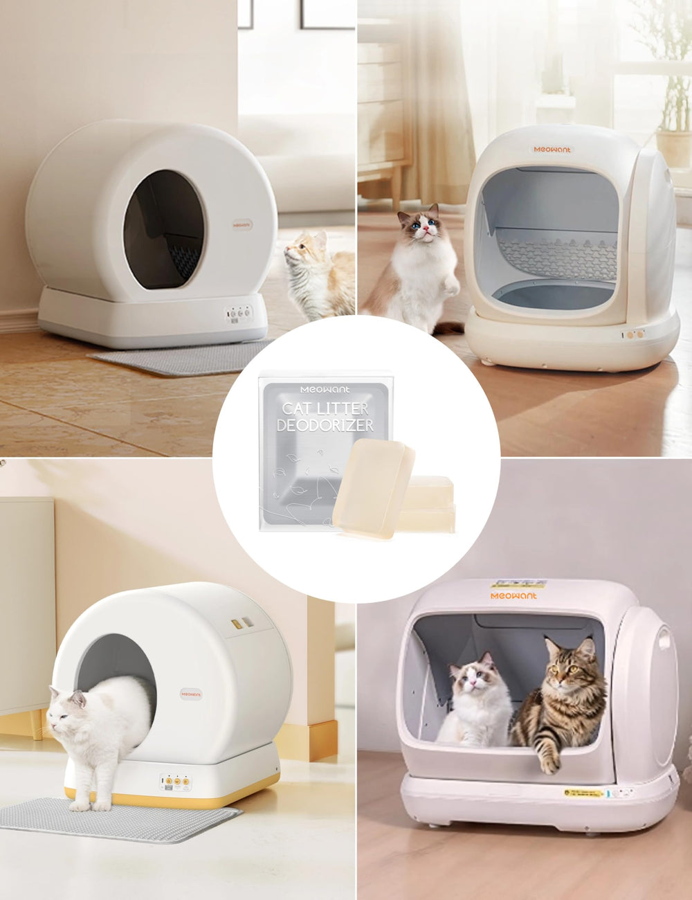 Meowant three-pack packaging detail for MW-SC01/SC02/SC03/SC09 compatibility.