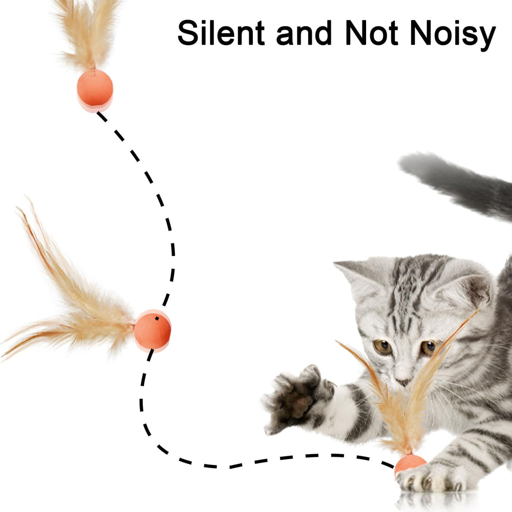 MeowAroma feathered toy ball sparks instinctive hunting during indoor games