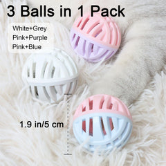 MeowAroma soft TPR ball, color-dense, easy for kittens to grab.
