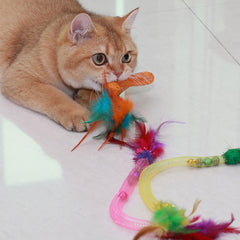 MeowAroma stretchable mesh tubes for energetic cats during solo play.