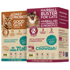 Meowbiotics Good Guts bottle pour for cat digestive support