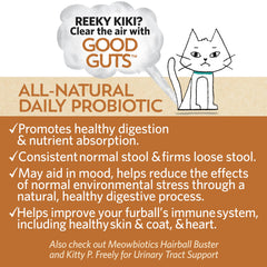 Meowbiotics Good Guts dosing scoop for easy topping on meals.