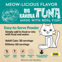 Meowbiotics Good Guts two prebiotics support healthy gut flora.