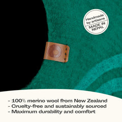 Meowfia Cat Cave Emerald top view illustrates dual-use space for lounging and hiding