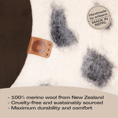 MEOWFIA Merino wool texture highlights natural softness for lounging