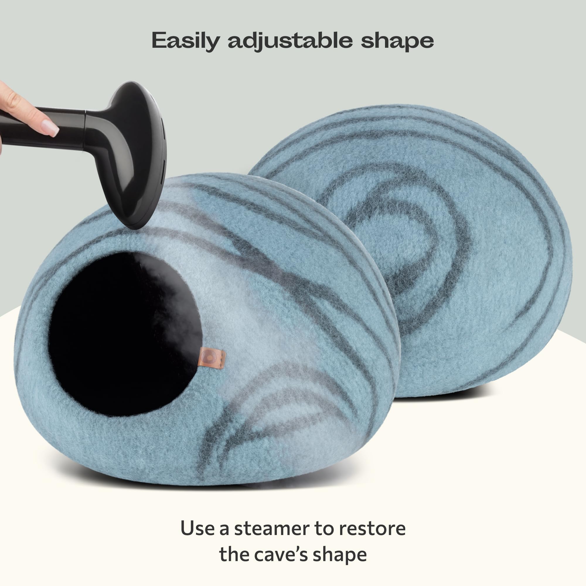 MEOWFIA Cat Cave portable design emphasizes lightweight storage and travel ease.