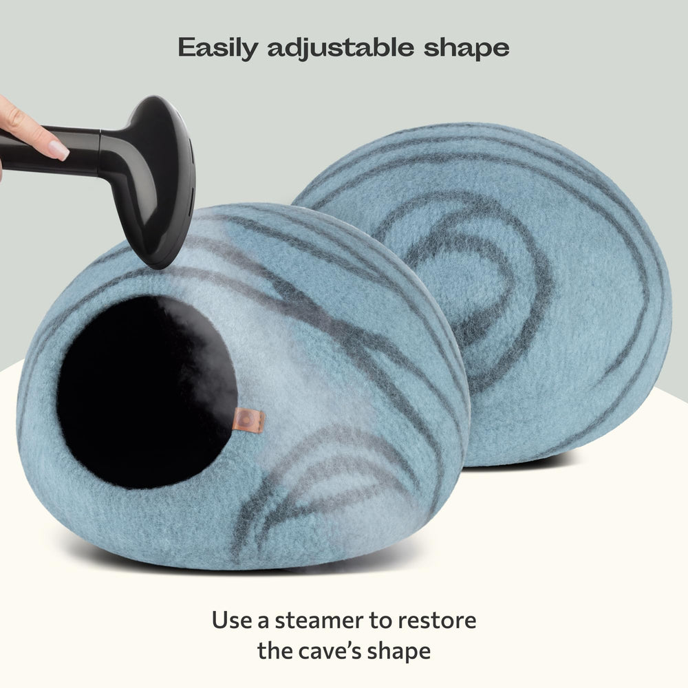 MEOWFIA Cat Cave portable design emphasizes lightweight storage and travel ease.