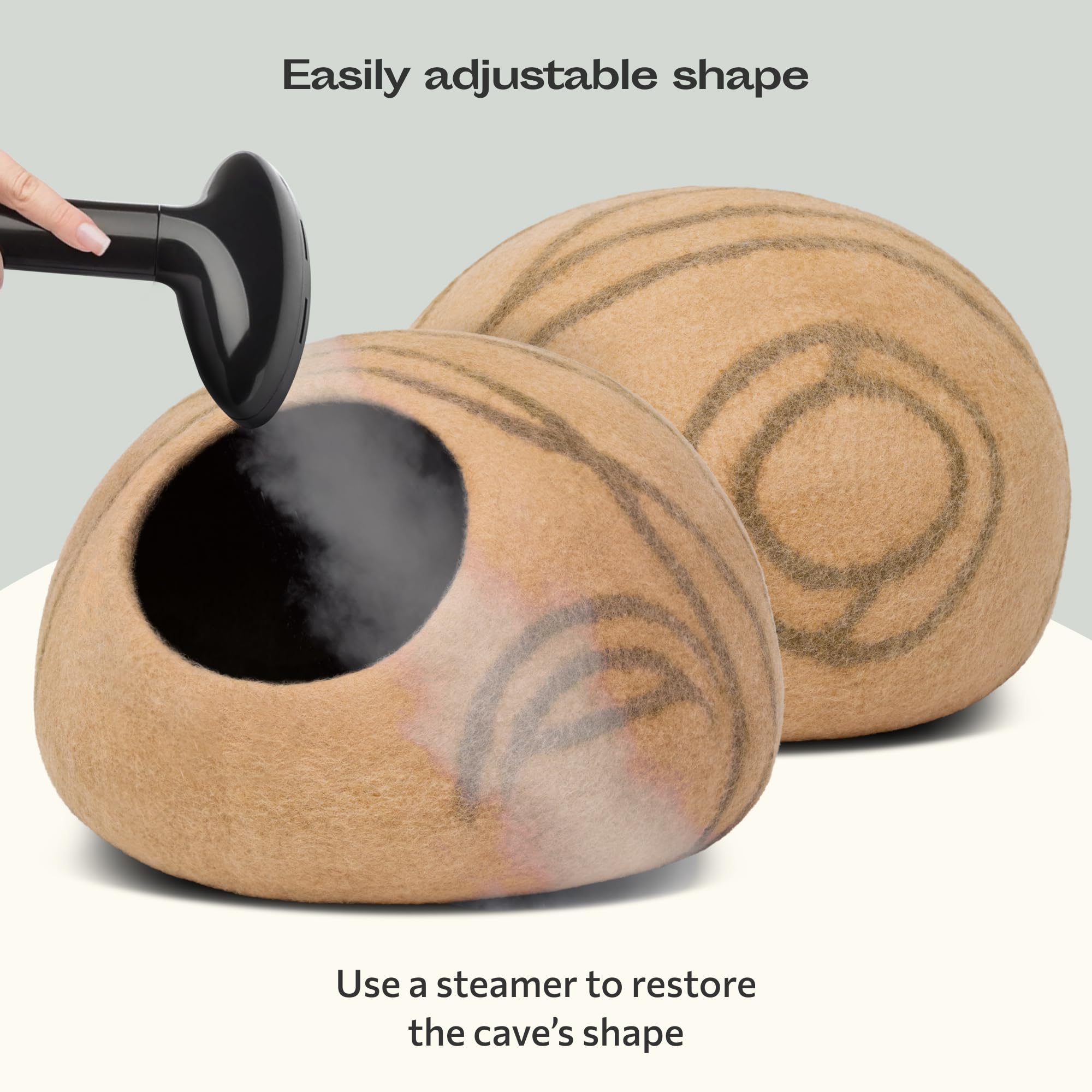 Meowfia Cat Cave room scene demonstrates cozy decor that blends with interiors.