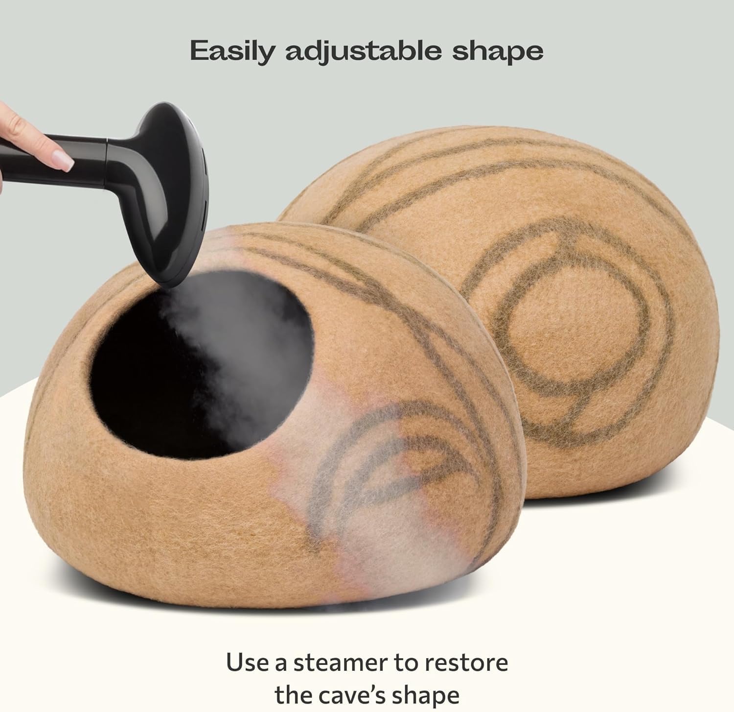 MEOWFIA Cat Cave size M offers compact indoor comfort for small to mid-size cats.