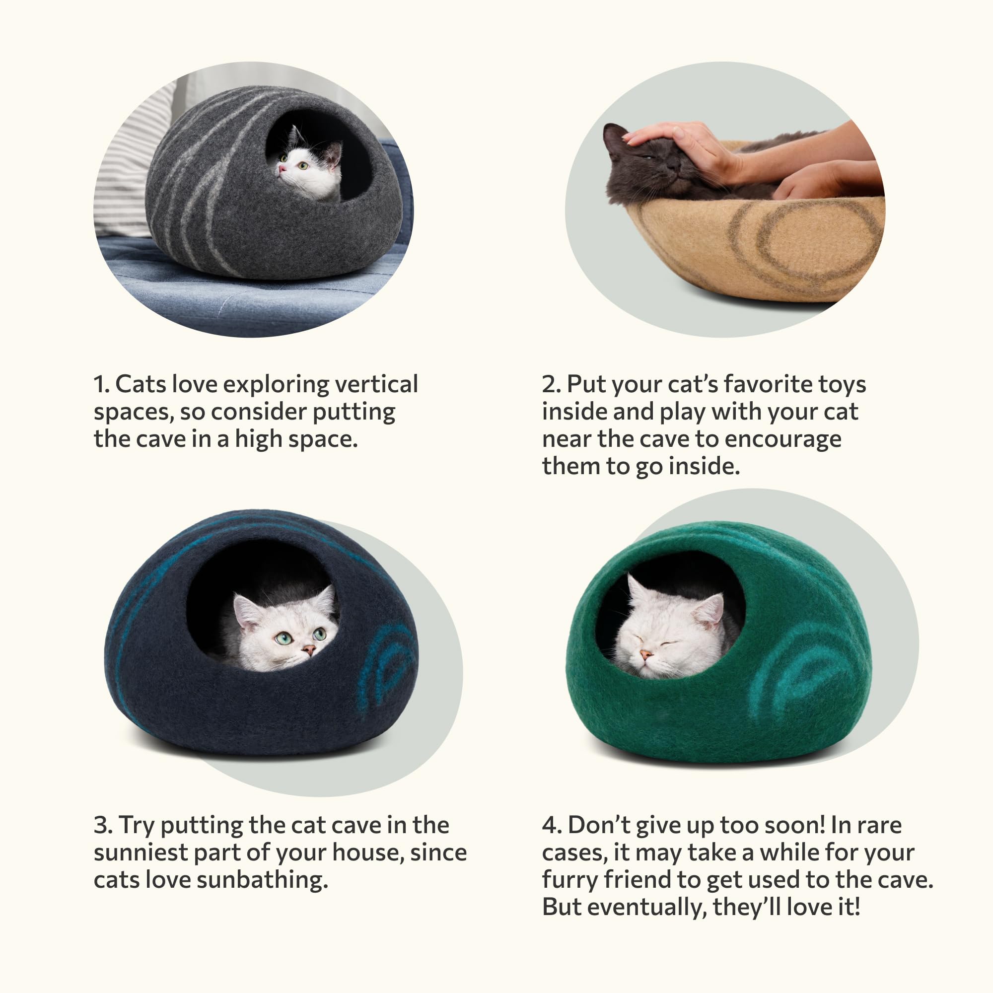 MEOWFIA cat cave-slate-grey-color reveals sleek, subtle addition to home decor