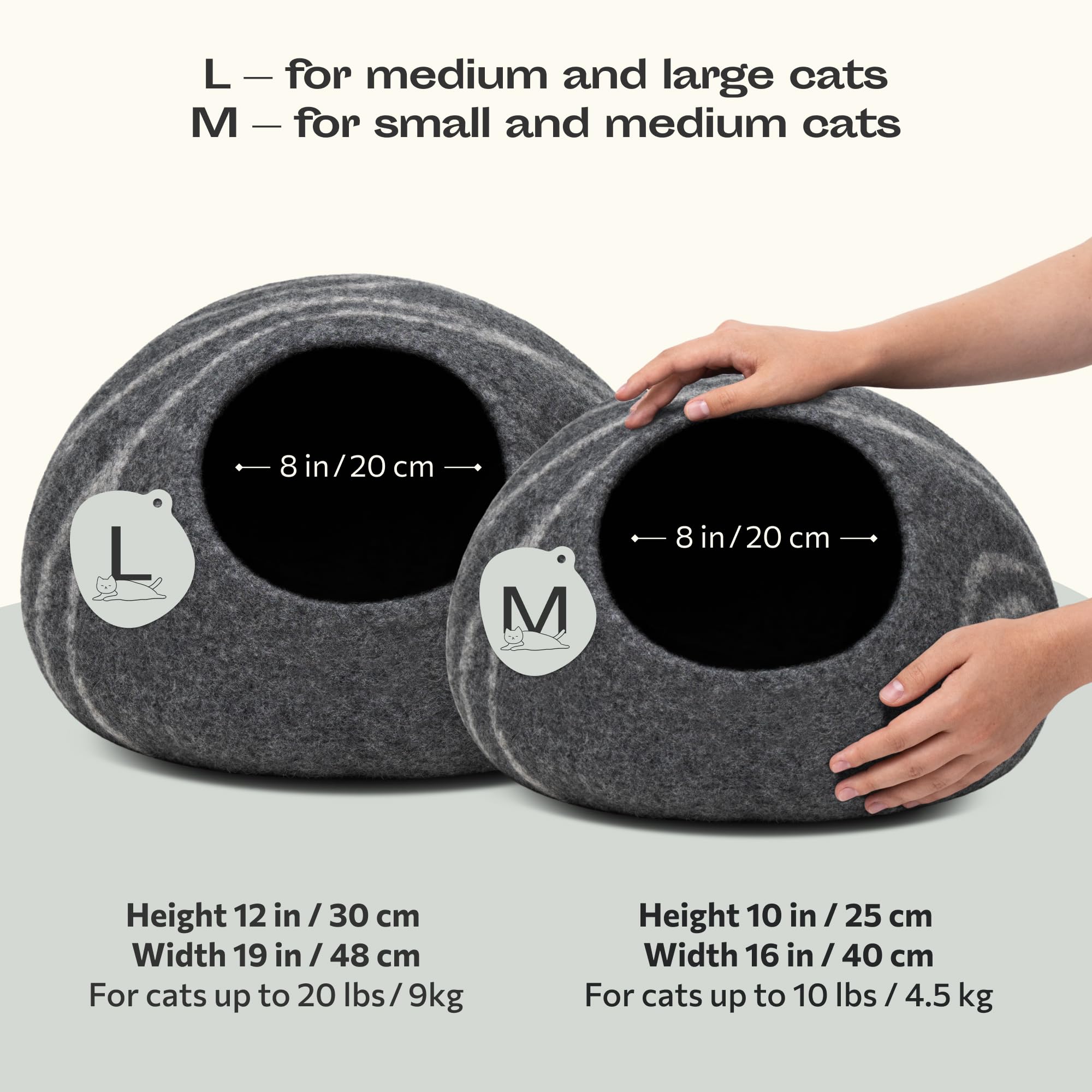 MEOWFIA cat cave top view—dual-use design for hiding and lounging.