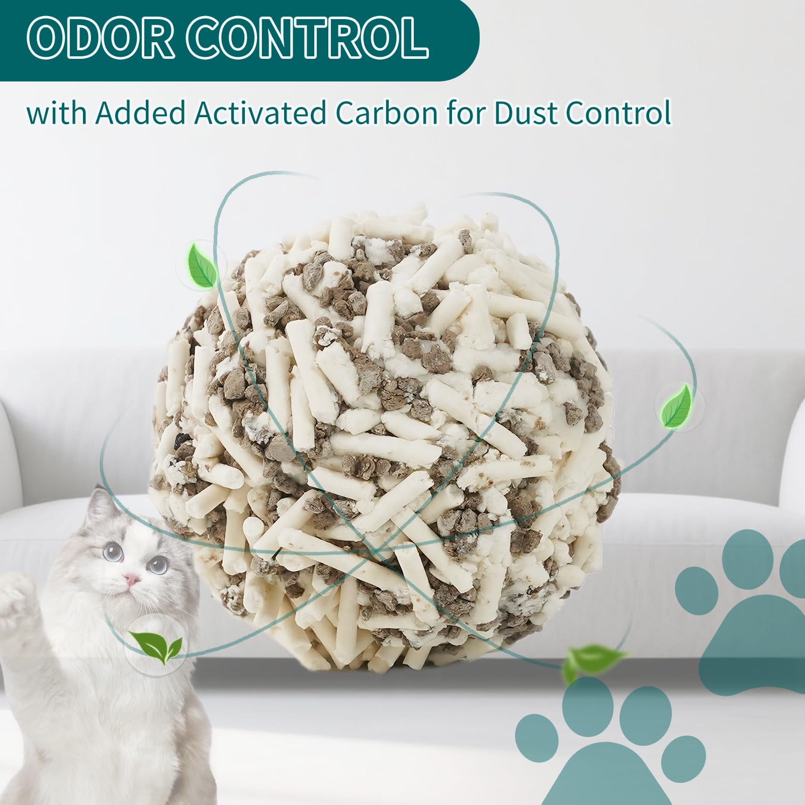 Meowgic Paws scoop-friendly design image suggests easy scooping and cleanup.