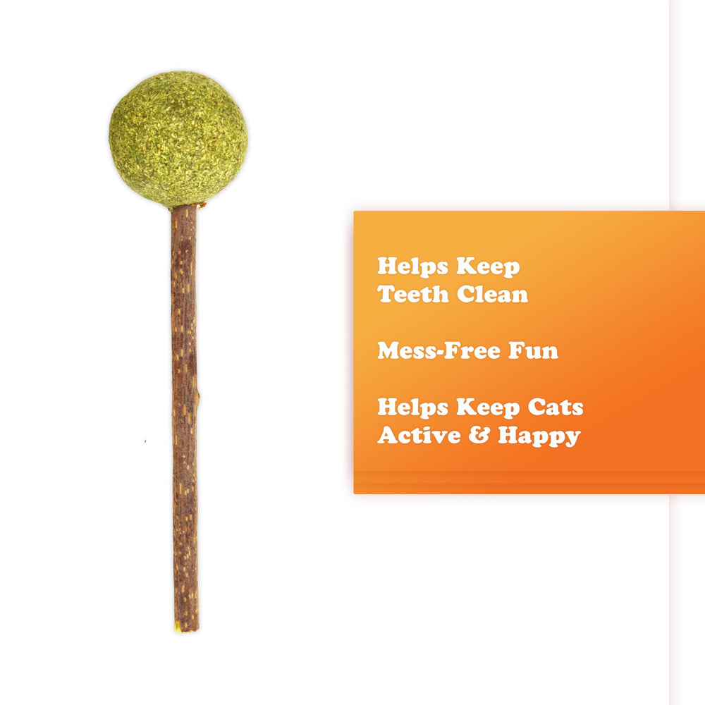 Meowijuana Lollies compressed catnip balls ready for play