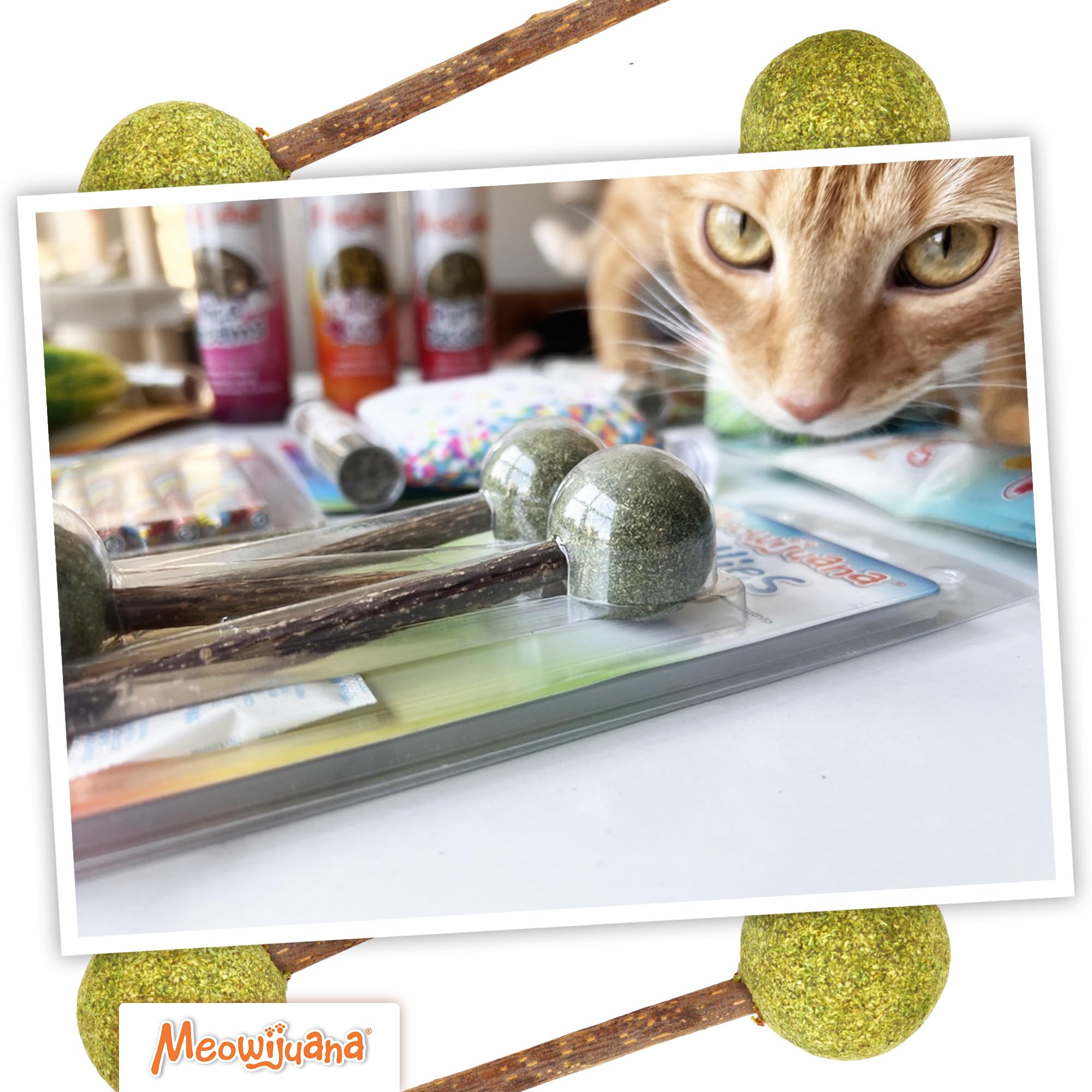 Meowijuana Lollies 5.5-inch long chews for satisfying bites