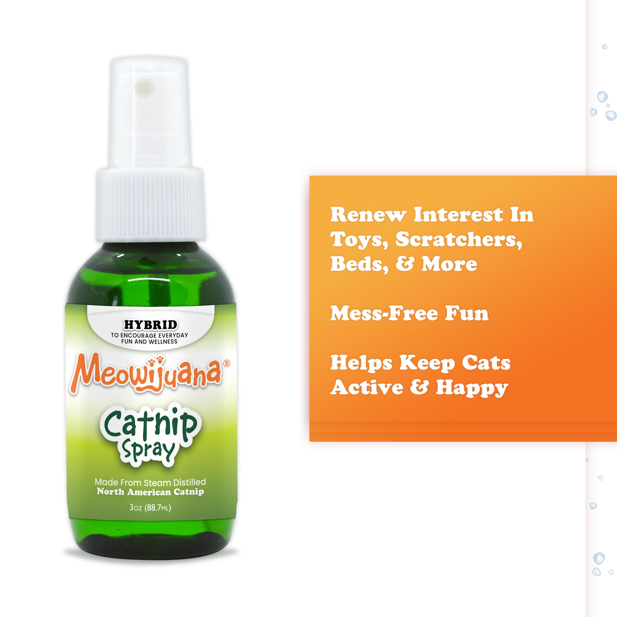 Meowijuana Premium Catnip Spray on a new bed helps it feel like home.