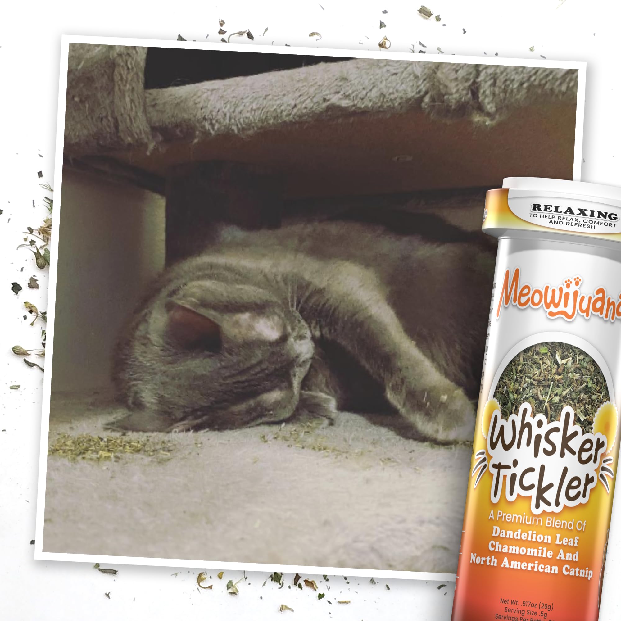 Meowijuana Hand-harvested catnip emphasizes small-batch, careful selection.